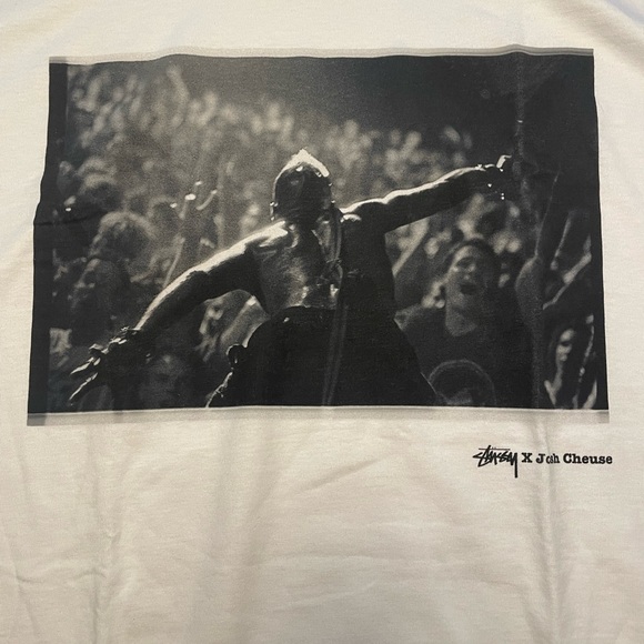 Brand new never worn Stussy X Josh Cheuse Fishbone Tee XL. - Picture 2 of 3